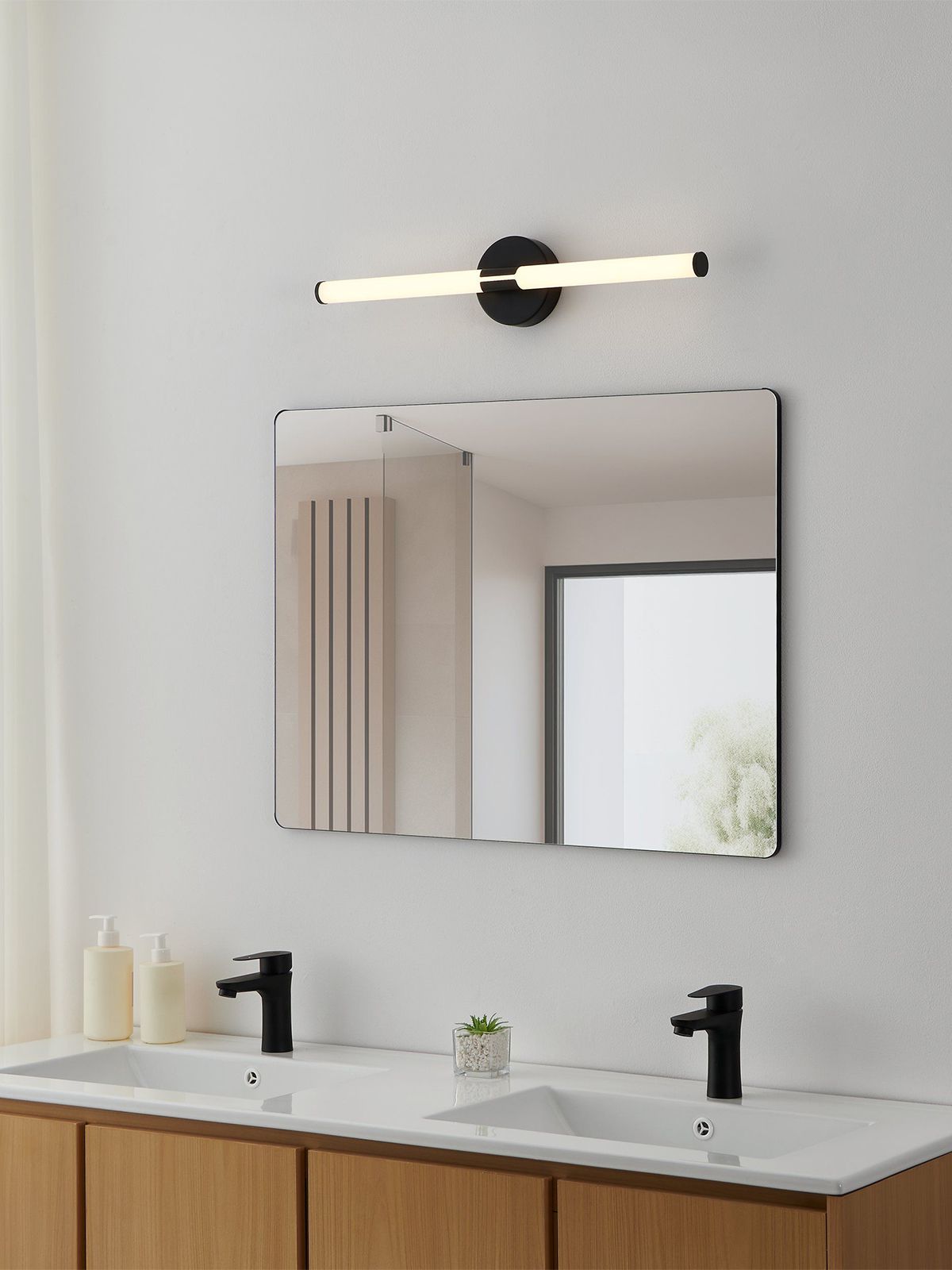 רמולה קיר שחור LED CCT