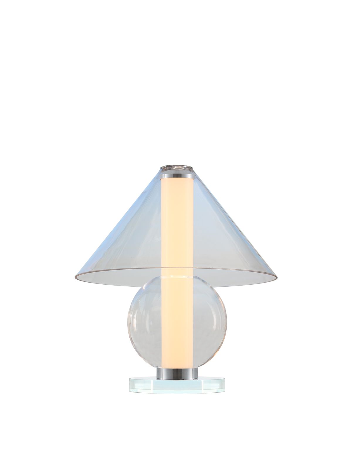 גליס שולחן לעמעום שקוף LED