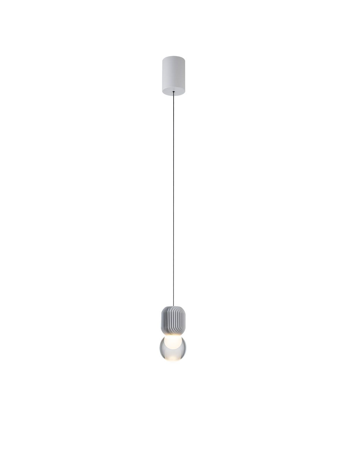 כליל תליה בודד לבן LED