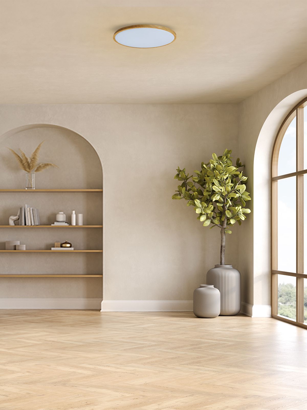 דניסון צמוד עץ LED CCT