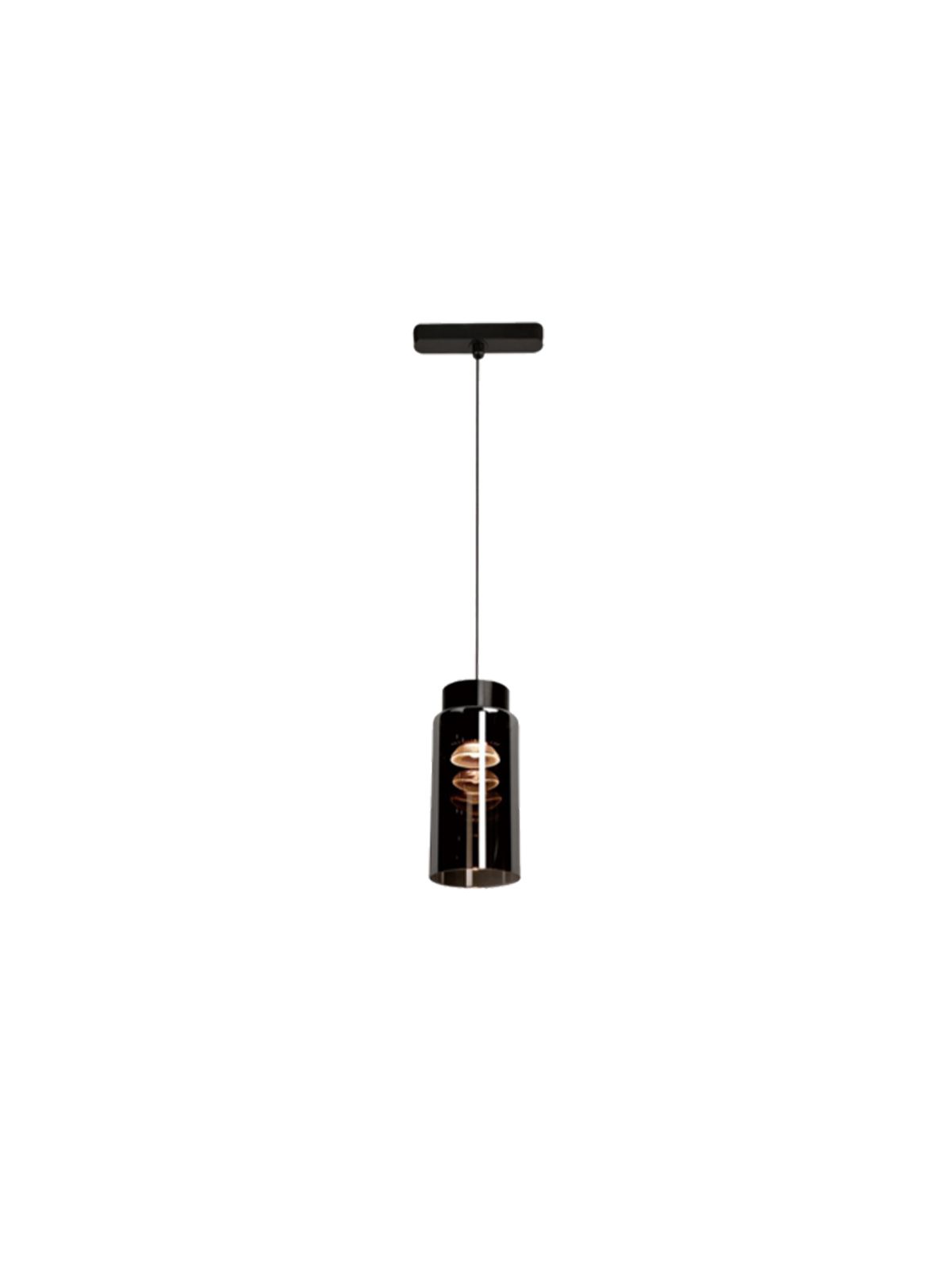לאמדן תליה צילינדר זכוכית מעושן LED CCT