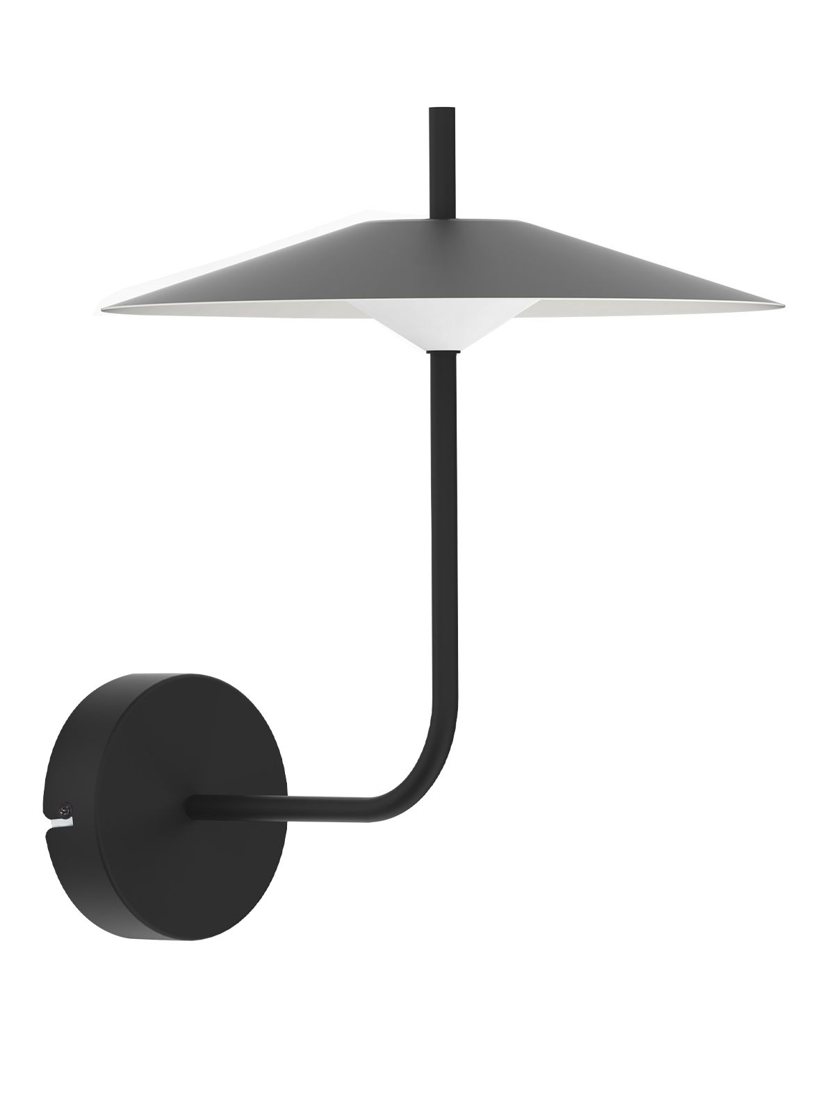 לומברדי קיר שחור מט LED