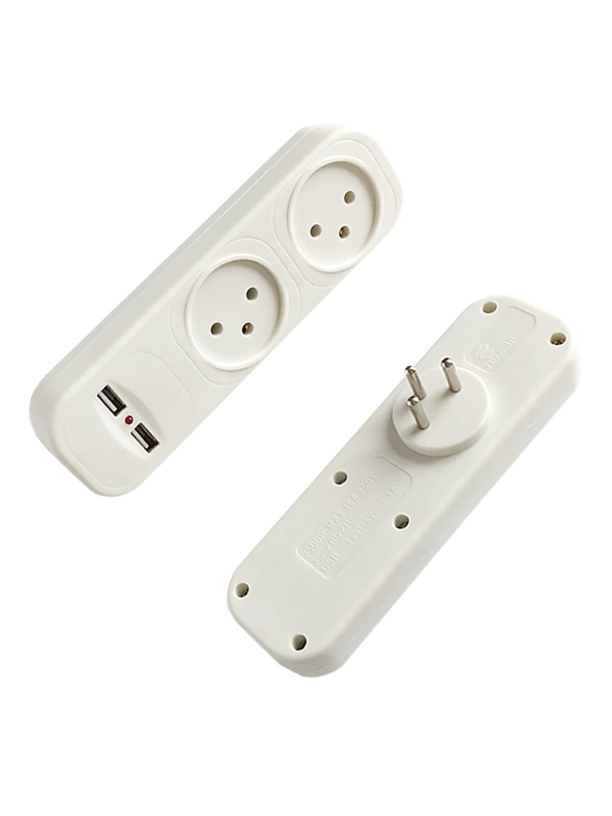 מפצל זוגי מעוצב + USB