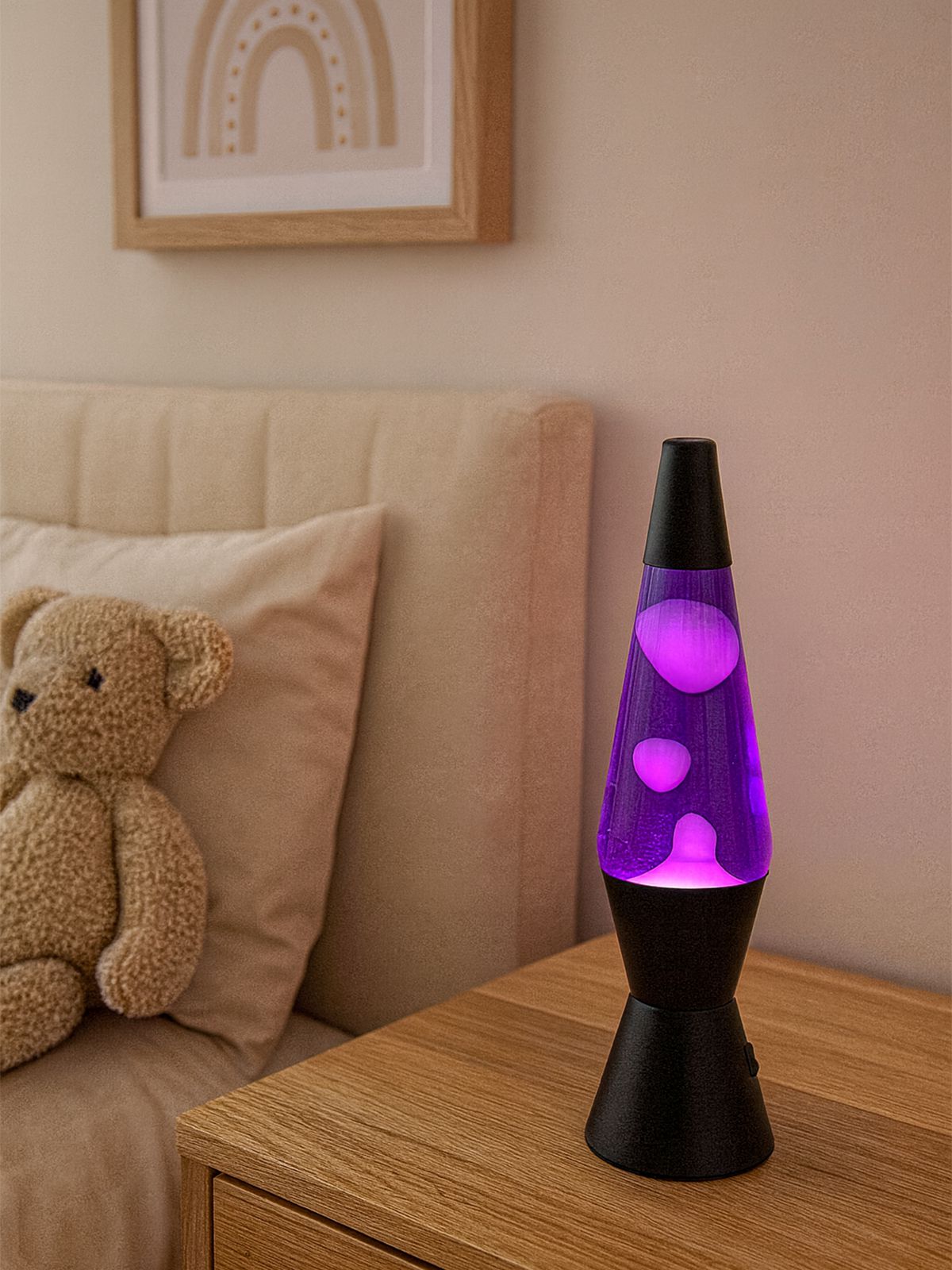 לבה גדול LED סגול בועות סגול