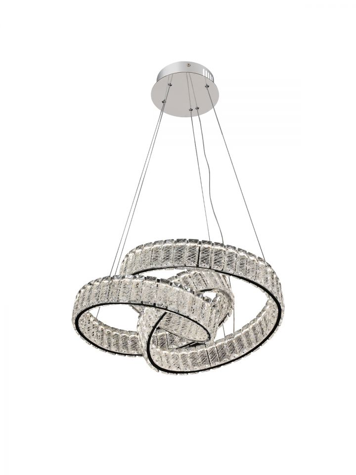 פלרמו קריסטל תליה ניקל LED CCT
