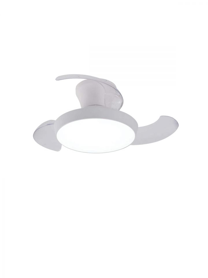 מאוור תקרה קארן לבן ”28 3 כנפיים CCT 25W+שלט