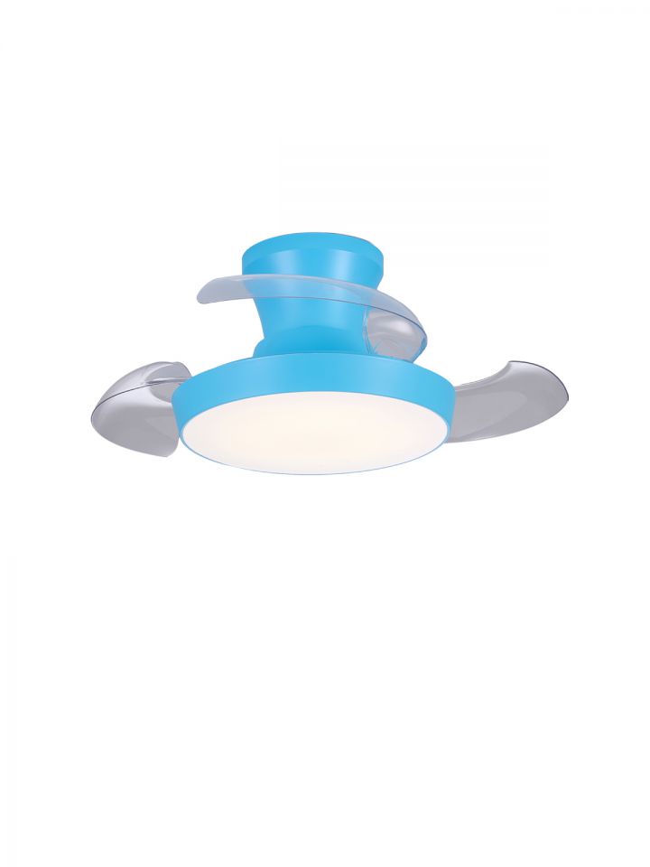 מאוור תקרה קארן כחול ”28 3 כנפיים CCT 25W+שלט
