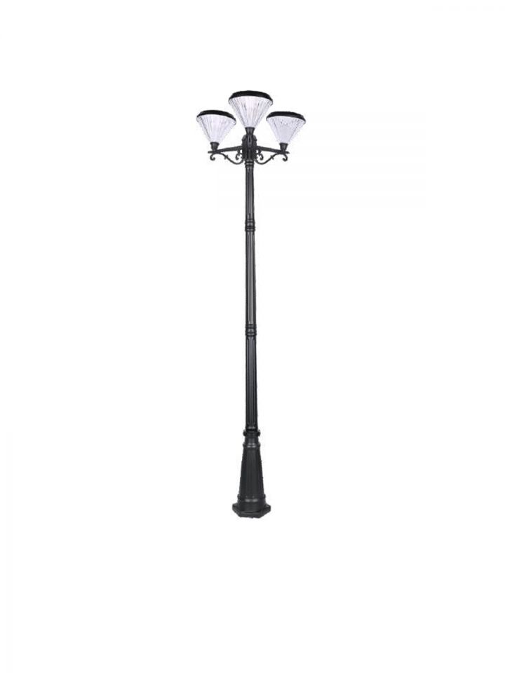 גארדי עמוד שלישייה סולארי LED