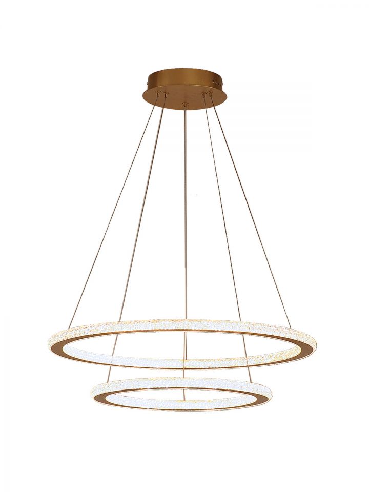 פרנסיסקו תליה 2 טבעות פליז LED