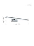 פנדלה1 קיר כרום LED IP44