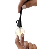 IP44 USB  TYPE-C לבן חם LED גרילנדה 25 נורות מיני