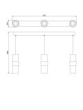 איטלי תליה שלישייה LED CCT