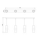 איטלי תליה רביעייה LED CCT