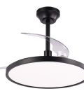 מאוורר תקרה פסיפיק אלסקה ”42 3 כנפיים CCT לעימעום שחור LED