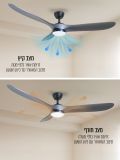 מאוורר תקרה פסיפיק סטרונג ”60 אבץ CCT +שלט עמעום LED