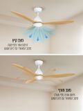 פסיפיק ספיריט ”52  גוון עץ CCT 24W LED
