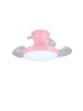 מאוור תקרה קארן ורוד ”28 3 כנפיים CCT 25W+שלט