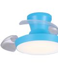 מאוור תקרה קארן כחול ”28 3 כנפיים CCT 25W+שלט