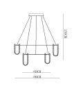 קסטיליה תליה LED CCT