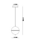 שרונה תליה בודד ק.LED CCT 21