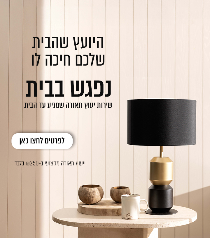 ניפגש בבית | יועץ תאורה שמגיע לבית הלקוח בעלות 250 ₪