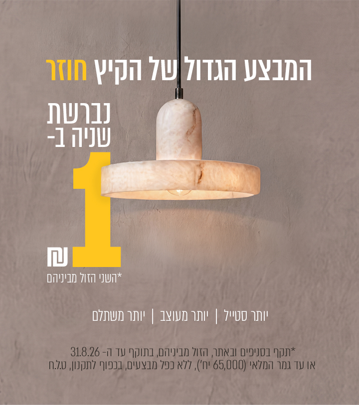 באנר נברשת שנייה בשקל