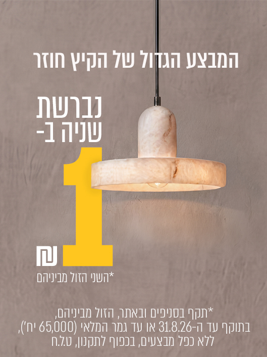 באנר נברשת שנייה בשקל