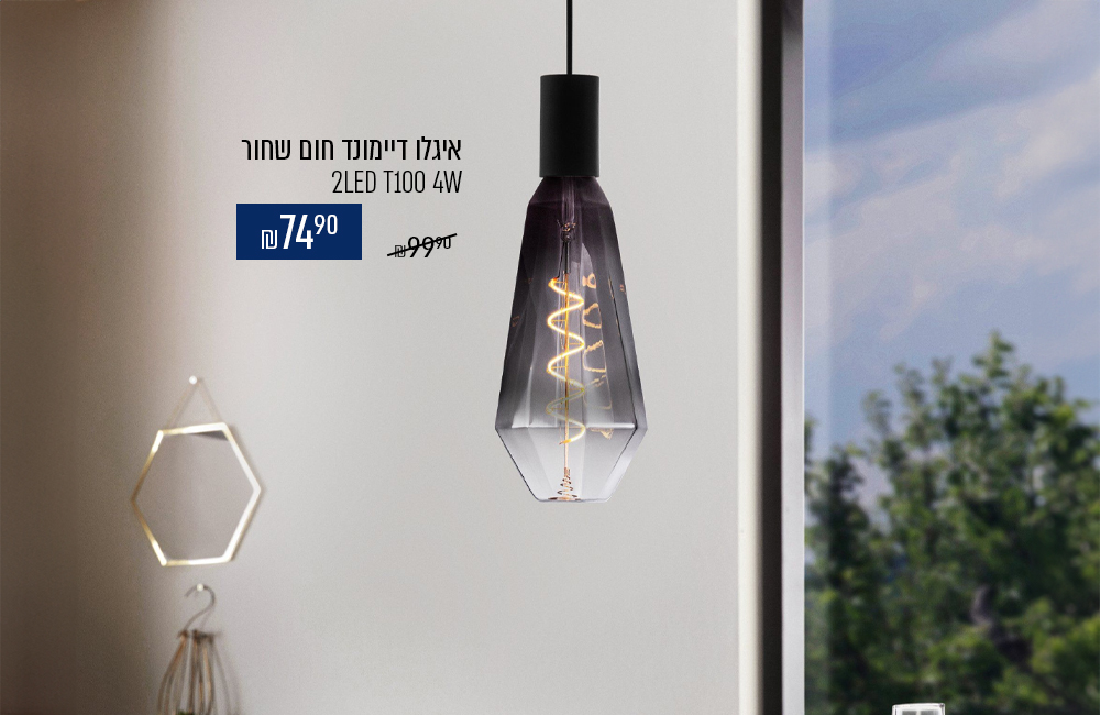 תמונת אווירה- נורה איגלו פילמנט T100