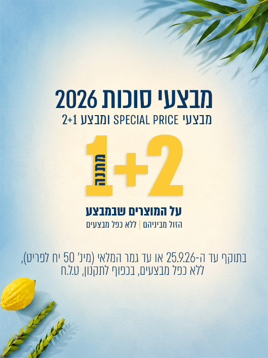 מבצעי סוכות | קנו 2 קבלו 1 מתנה על קישוטי סוכות הזול מבניהם | מבצע ספיישל פרייס על מוצרים נבחרים